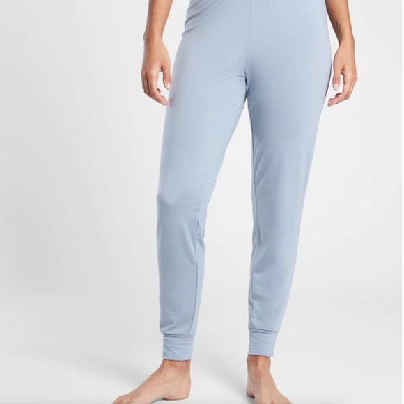 Athleta Nighttime Bliss Sleep Women's JOGGERS Light Blue Size 1X NWT (no top) - Picture 3 of 5